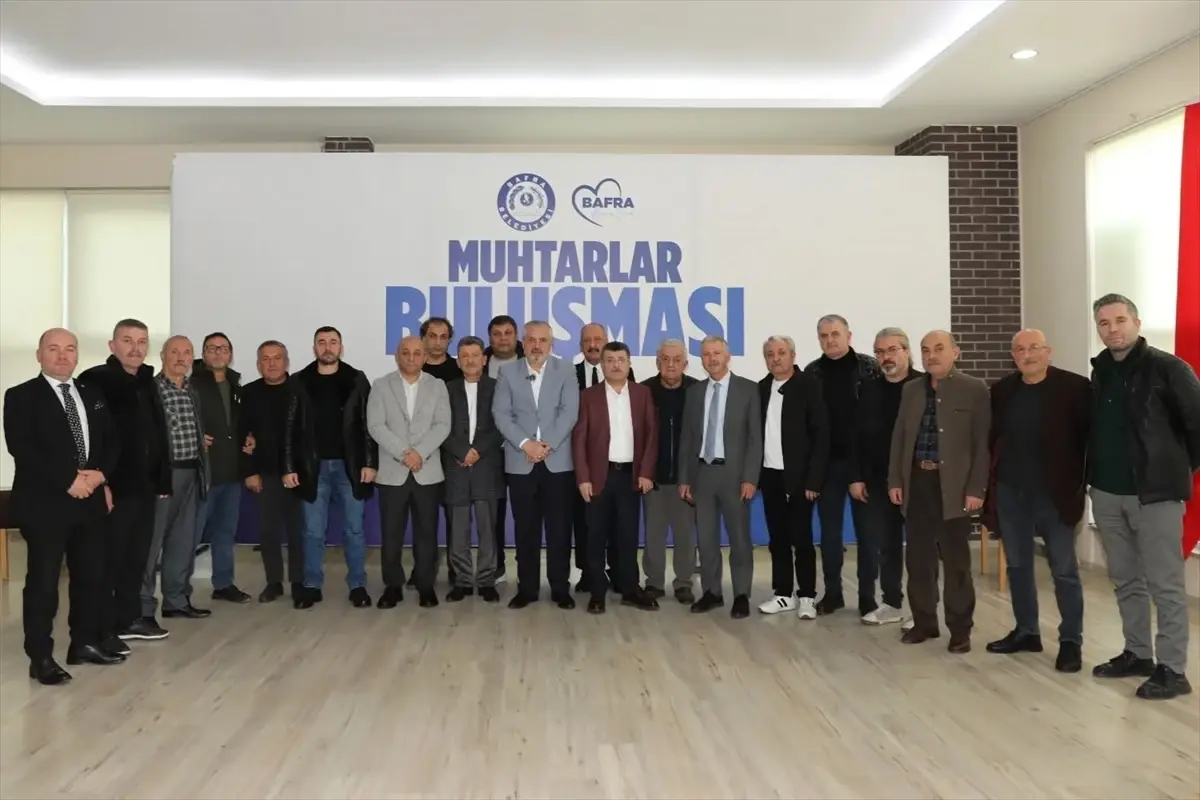 Bafra’da Muhtarlarla İstişare Toplantısı