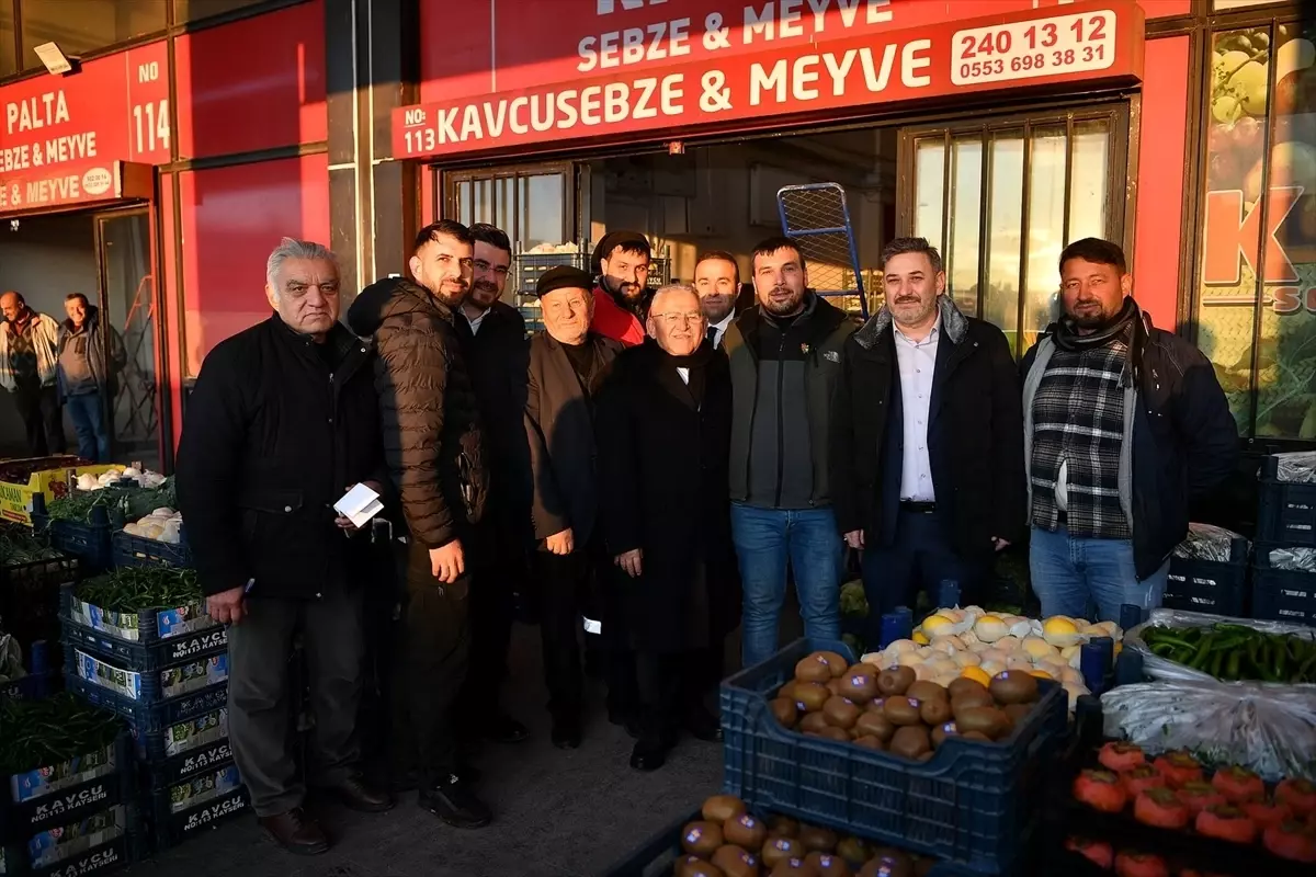 Büyükkılıç Hal Kompleksi’ni Ziyaret Etti