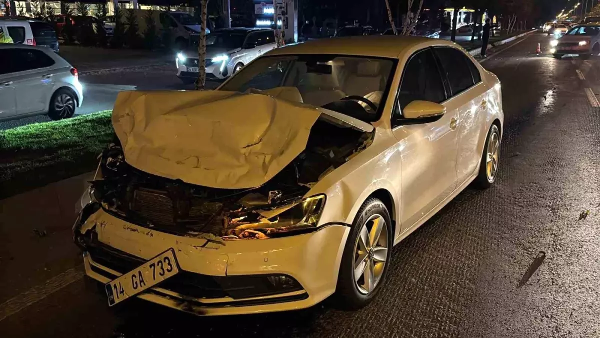 Bolu’da D-100 Karayolunda Şok Çarpışma: 2 Yaralı