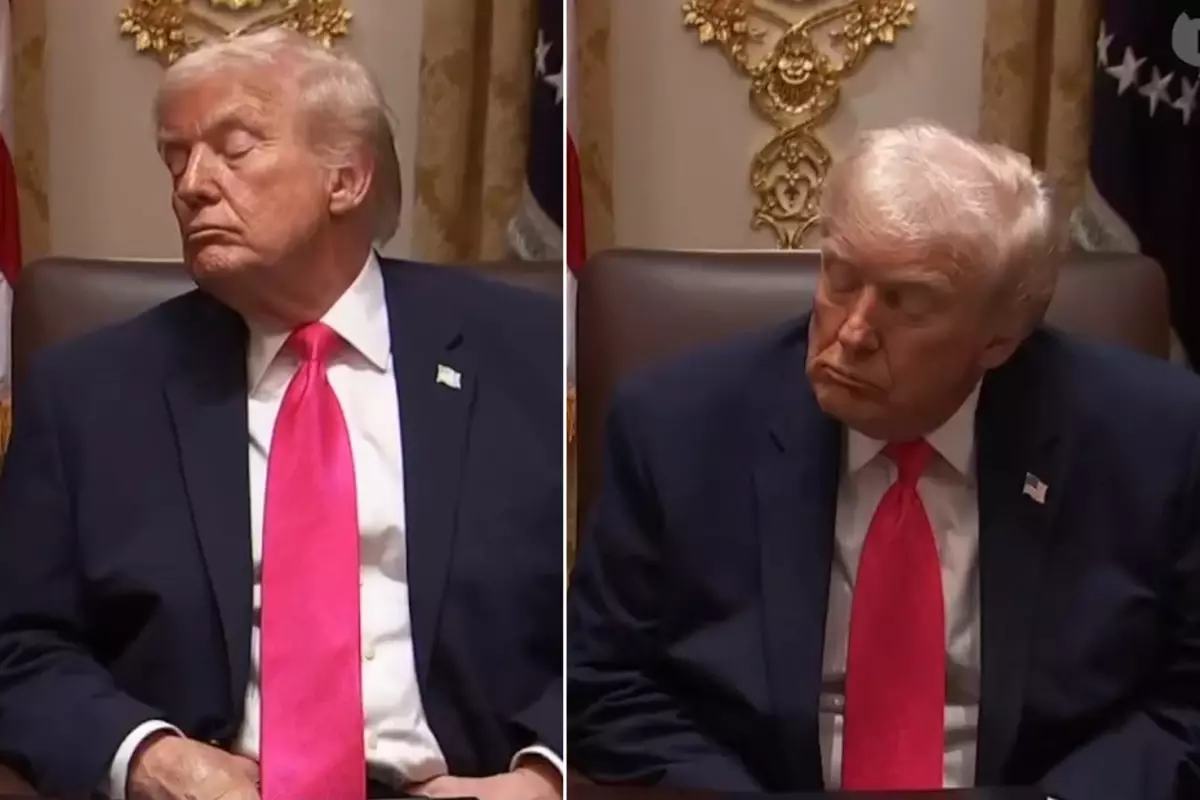 Dünya Trump’ın bu görüntülerini konuşuyor! Kabinede dondu kaldı