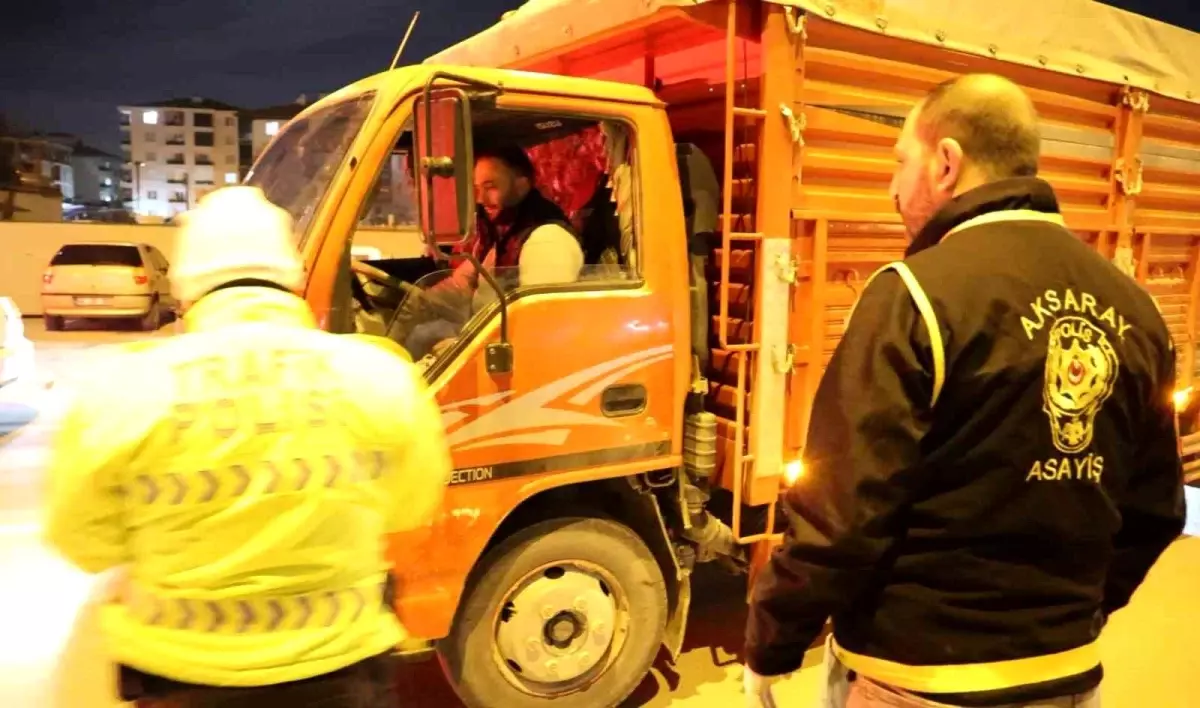 Aksaray’da Ehliyetsiz Kamyonet Sürücüsüne 46.621 TL Cezası ve Araç Men’i!