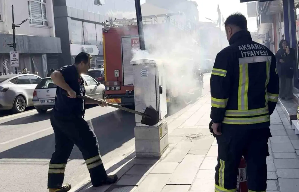 Aksaray’da Trafoda Yangın Paniği