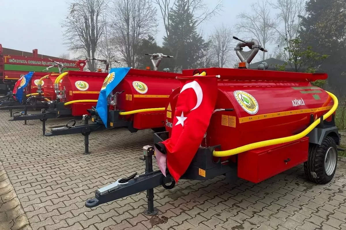 Düzce’de Yangınlara Erken Müdahale İçin Su Tankerleri Dağıtıldı