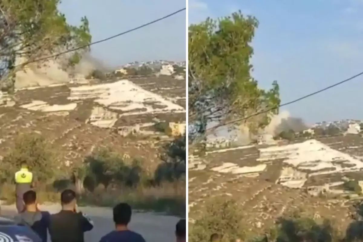 İsrail, harita paylaşıp “vuracağız” dediği Lübnan’a saldırdı! İşte bölgeden gelen ilk görüntüler