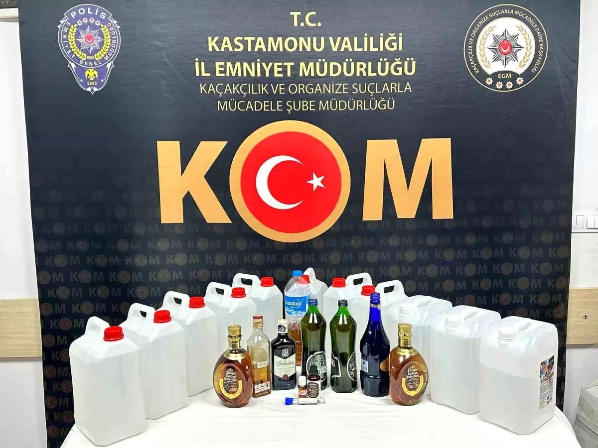 Kastamonu’da Alkol Kaçakçılığına Yönelik Büyük Operasyon