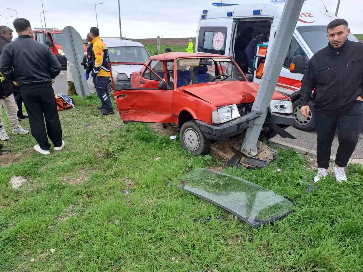 Babaeski’de Trafik Kazası: 1 Yaralı