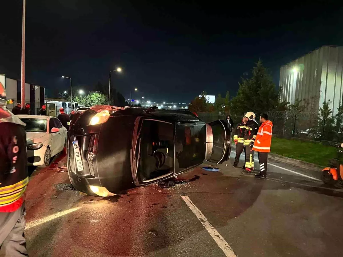Alkollü Sürücü Çerkezköy’de Park Halindeki Araçlara Çarparak 187 Promil ile Kaza Yaptı