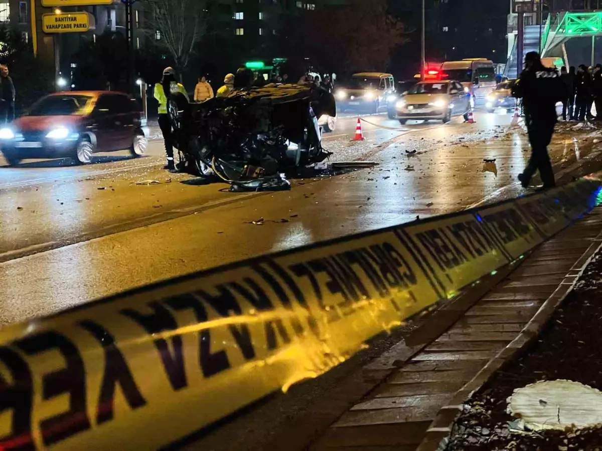 Konya’da Kaza: 2 Yaralı, Araçta Yangın