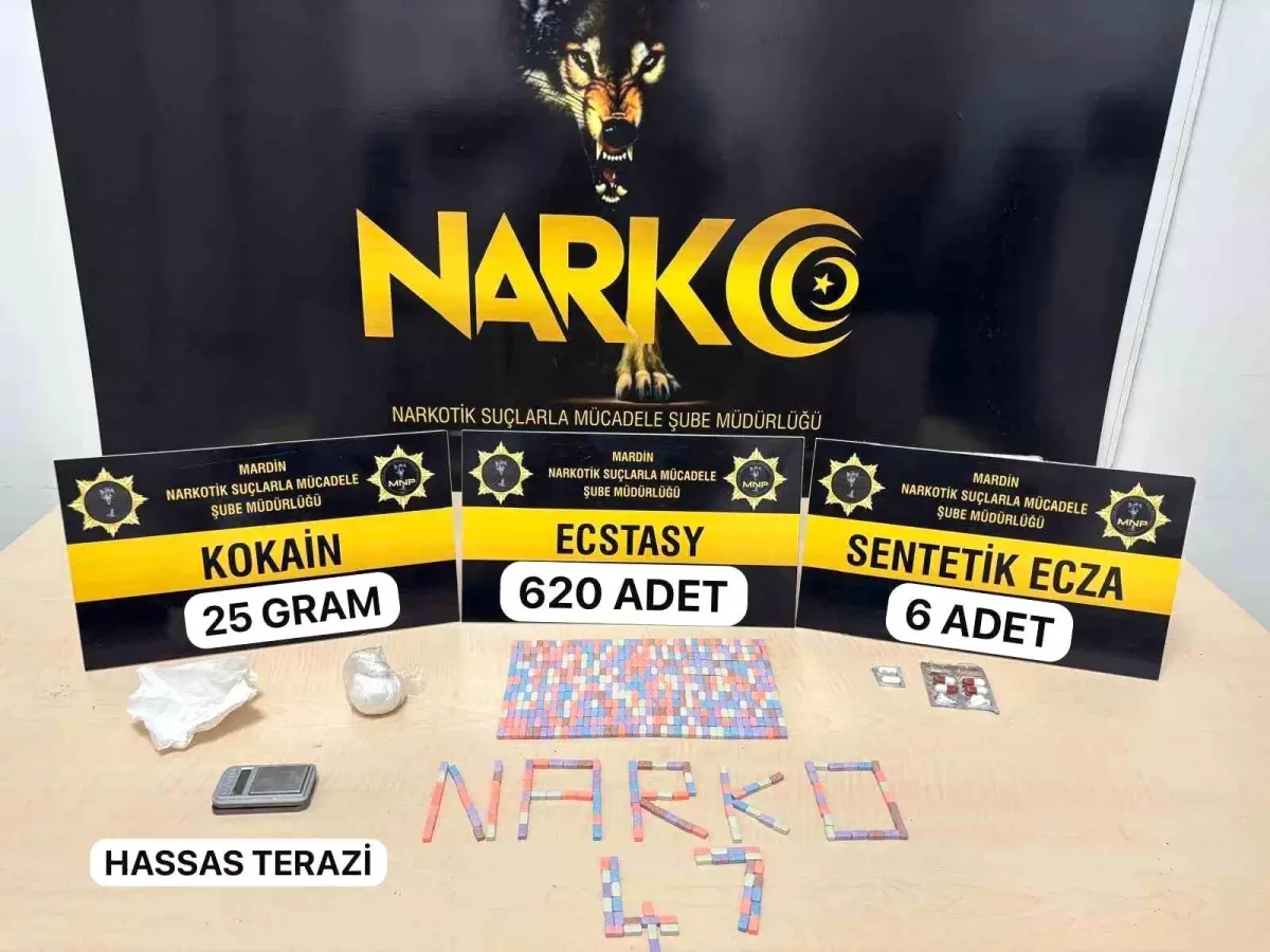 Mardin’de Çığır Açan Uyuşturucu Operasyonu: 620 Ecstasy Hap Ele Geçirildi