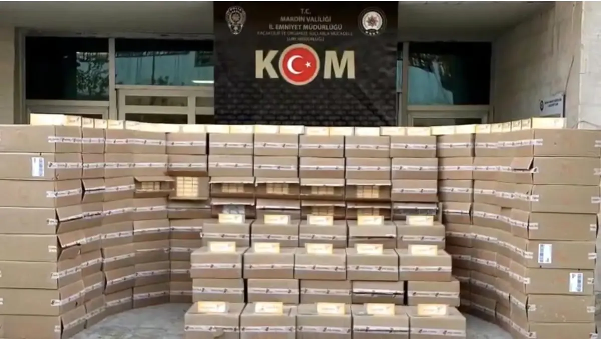 Mardin’de Kaçak Sigara Operasyonu: 78 Bin Pakette Gümrük Kaçağı Tütün Çıkarıldı!
