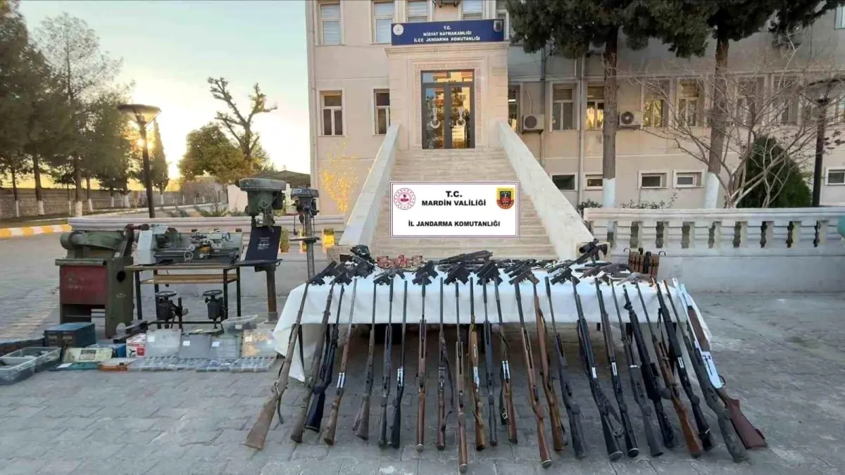 Mardin’de Yasa Dışı Silah İmalathanesi Baskını