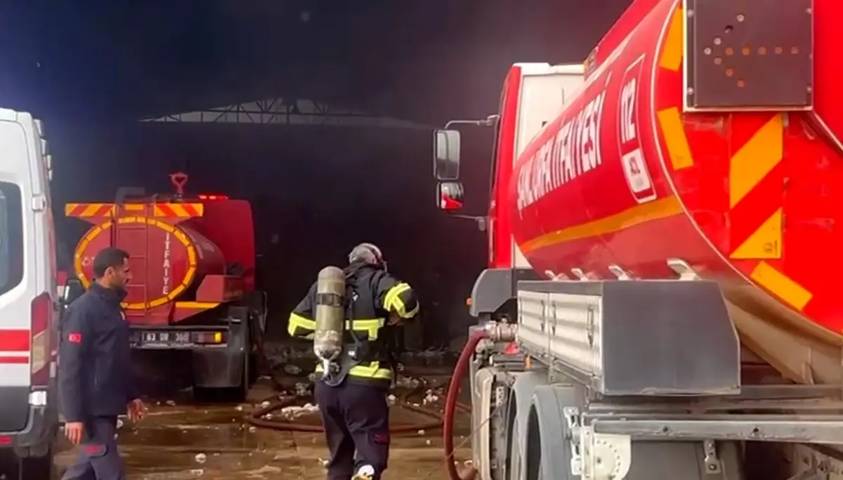 Viranşehir’de Pamuk Fabrikası Yangını