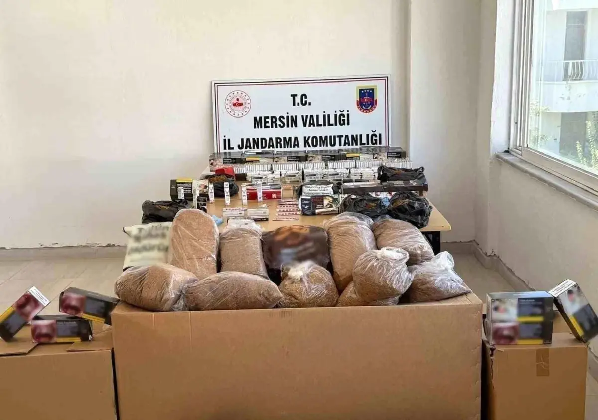 Mersin’de Sigara Kaçakçılığı Operasyonu