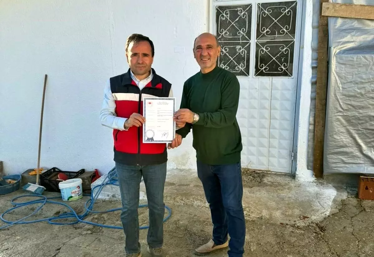 Simav’da Yumurtacı İşletmeye Onay Belgesi