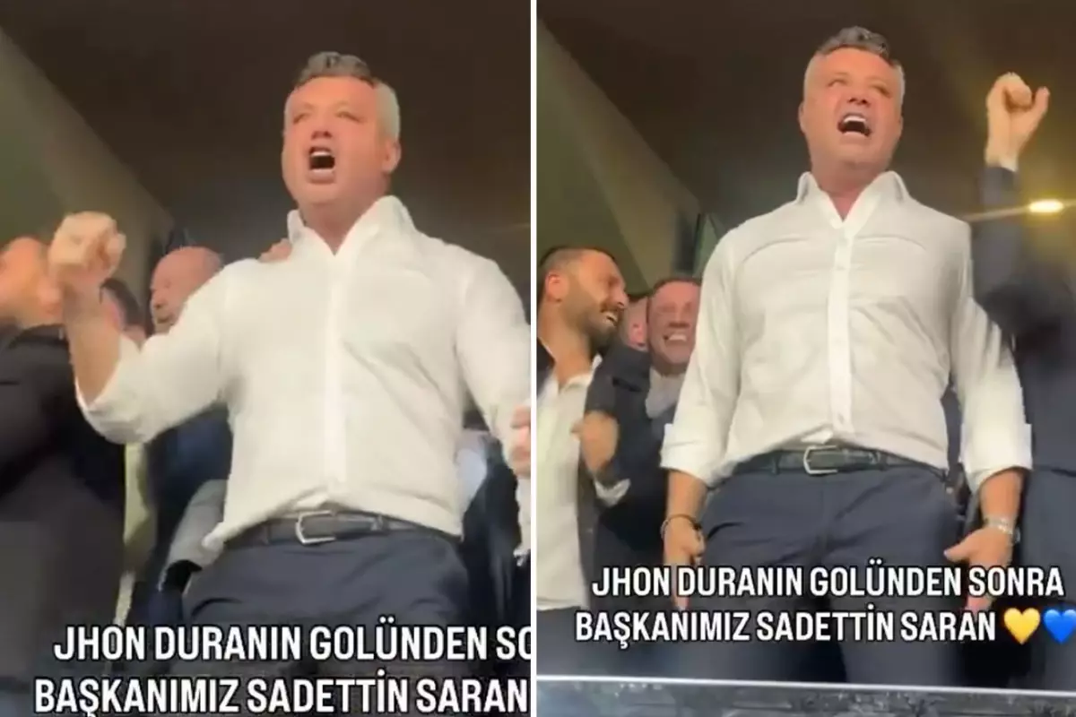Son dakika golünde sevinçten çıldıran Sadettin Saran “Okan” diye bağırdı iddiası