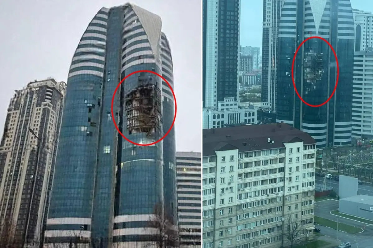 Ülkenin başkenti alarm sesleriyle yıkıldı! Gökdeleni dronla vurdular