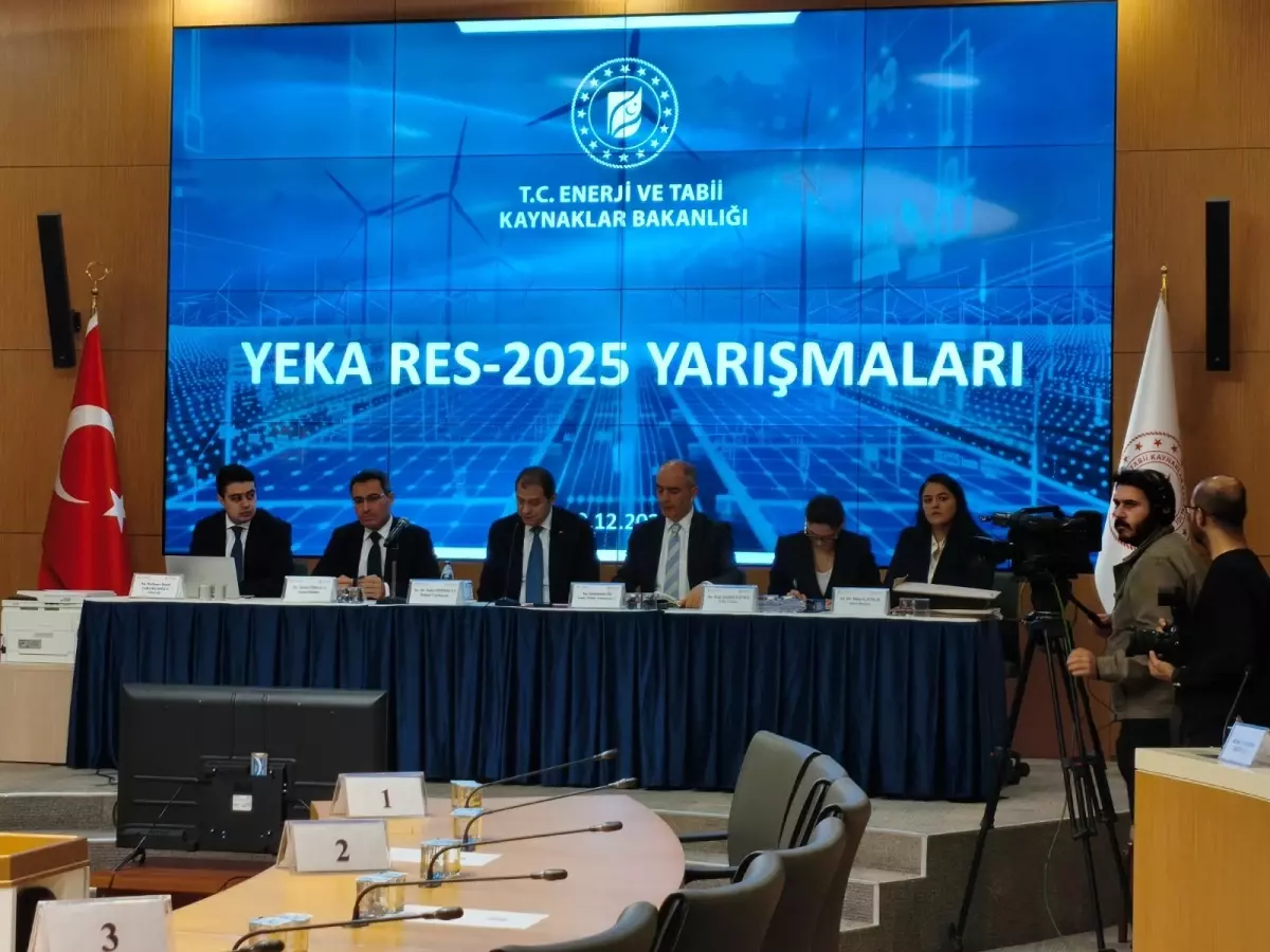 YEKA RES-2025 Yarışmaları Tamamlandı: 1.150 MW Rüzgar Kapasitesi Yatırımcılara Tahsis Edildi