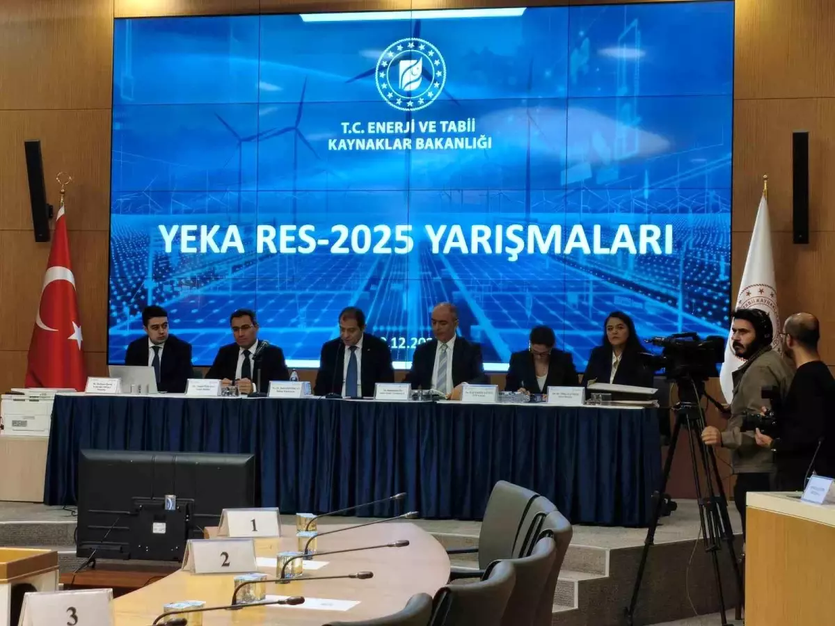 YEKA RES-2025 Yarışmaları Sonuçlandı: 30 Şirket 75 Teklifle 6 Bölgeye Yön Verdi